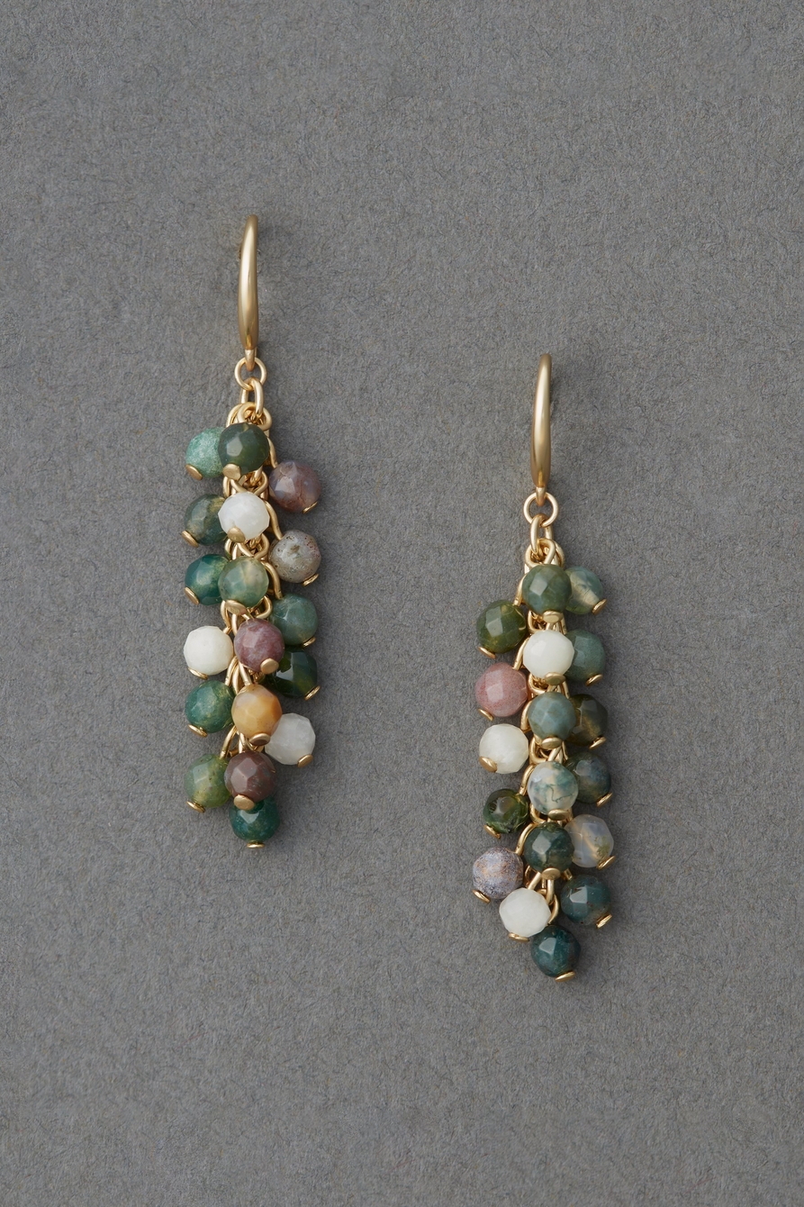 beaded drop earring